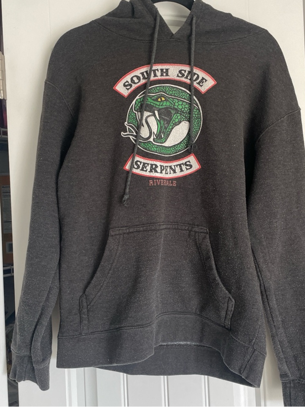 Riverdale Southside Serpents Hoodie Size Large Dark Grey Graphic Sweatshirt